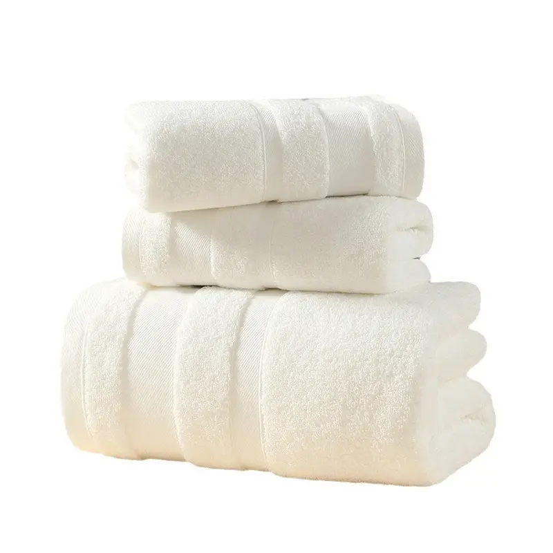 लक्जरी तौलिए और स्नान तौलिया सेट घर और होटल के लिए 100% कपास बड़े आकार का सफेद ग्रे
