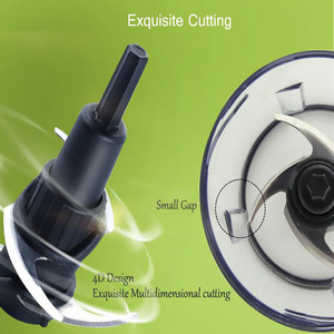 <span class=keywords><strong>Mini</strong></span> picadora eléctrica de acero inoxidable, picadora manual de alimentos, picadora de carne - Product Image 3