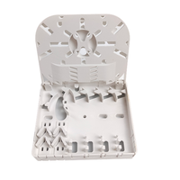 Boîtier de terminaison de bureau en fibre optique ABS durable à 4 cœurs, boîte de raccordement de fibre optique intérieure, cassette de distribution de fibre optique murale