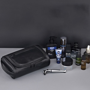 Nouvelle <span class=keywords><strong>trousse</strong></span> <span class=keywords><strong>de</strong></span> maquillage portable en PU pour <span class=keywords><strong>homme</strong></span>, sensation haut <span class=keywords><strong>de</strong></span> gamme, grande capacité, imperméable, sac <span class=keywords><strong>de</strong></span> <span class=keywords><strong>toilette</strong></span> <span class=keywords><strong>de</strong></span> voyage - Product Image 5