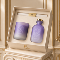 Boîte d'emballage personnalisée avec logo, minimaliste, en cire de soja, bougies parfumées, diffuseur et ensemble de bougies de luxe en vrac, pour la décoration de la maison