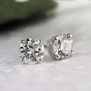 VOAINO custom design 9K 14K 18K gold IGI GIA certified jewelry 1ct 2ct HPHT lab-grown diamonds studs earrings