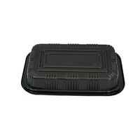 JY-815 Umweltfreundliche Lebensmittelbox mit Kleinen Ohren Rechteckige Flache Plastikschale mit Deckel Rechteckiger Sushi-Lebensmittelbehälter Verpackungsbox