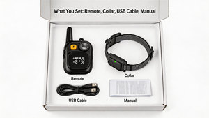 Wasserdichtes IPX7 Anti-Bell Elektrisches Ferngesteuertes Harmloses Trainingshalsband mit 3 Einstellbaren Modi für Hunde - Product Image 6
