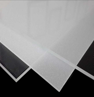 Plaque diffuseur de lumière en PMMA découpée au laser de haute qualité, épaisseur 2 mm, en acrylique