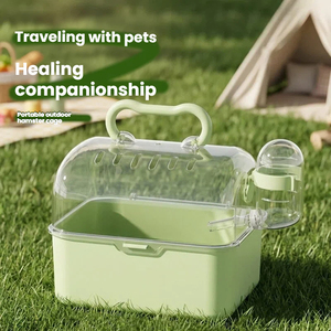 Cage de transport pour hamster anti-évasion en plastique PP, portable, avec boucle et ventilation, facile à nettoyer - Product Image 4