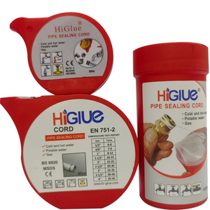 Película adhesiva de construcción HG55, 50m, 80m, 150m, 160m, cable de sellado de rosca de tubería para fijación de plomería, rosca de tubería y cable de sellado - Product Image 4