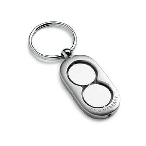 Llavero con Portamonedas y Abrebotellas, Hecho de Aleación de Latón y Acero Inoxidable, Impresión UV Offset para Llaves - Product Image 1