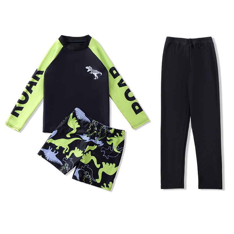 2510 ensemble de 3 dinosaures verts