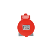 ZNPON 16A 380V, 3P + N + E, prise de montage en surface coudée IP44, rouge, M14541