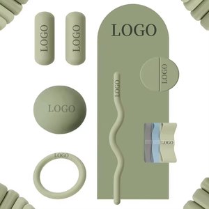 Offre Spéciale personnalisé maison Gym Fitness ensemble équilibre blocs Silicone haltère anneau de puissance tapis de Yoga barre d'haltères faisceau Pilates accessoires - Product Image 1