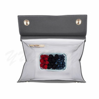 Sac à repas isotherme en cuir Vegan, petit sac glacière réutilisable, boîte à lunch de voyage avec sangle d'épaule