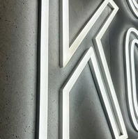 Letras de Canal con Iluminación Frontal Personalizadas para Interiores, Letrero 3D de Acero Inoxidable con LED para Logotipo de Tienda o Pared