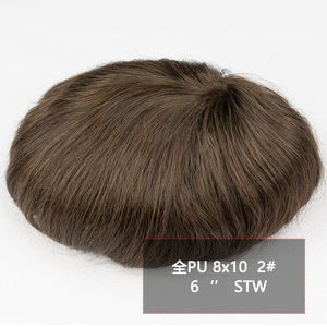 วิกผมพียูสำหรับผู้<span class=keywords><strong>ชาย</strong></span>,วิกผมพียูวิก<span class=keywords><strong>ผม</strong></span>มนุษย์ธรรมชาติ100% ขนาด<span class=keywords><strong>เล็ก</strong></span>เนื้อบางทนทานต่อผิวเทียมมีสีดำ - Product Image 3