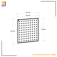 Cible de calibrage à grille de points personnalisée pour la calibration des objectifs de caméras de vision industrielle, la mesure 3D et l'utilisation en guidage robotique