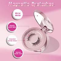 GY-C03 tendance cils magnétiques doux cils ailés avec applicateur aucune colle nécessaire aucun retrait faux cils magnétiques élevés