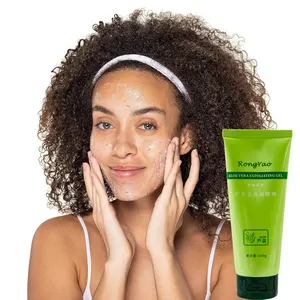 TWG Gel Exfoliante de Aloe Vera Facial Personalizado Extracto de Planta Natural Exfoliante Corporal Gel Exfoliante de Aloe Vera para Cara y Cuerpo