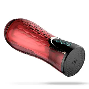 Real automático masculino masturbador copo telescópica máquina de sucção Bolso vagina sex toys para homens masturbação
