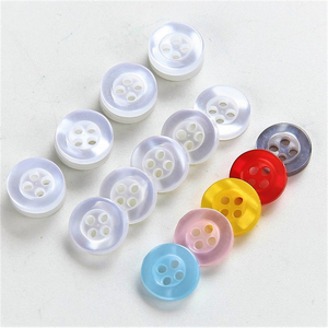 Bán Buôn 1000 Cái Nút May Dẹt Bằng Nhựa Resin Tròn Gợn Sóng Đầy Màu Sắc Lung Linh Với 4 Lỗ - Product Image 2