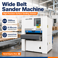 Machine à poncer le bois industrielle, ponceuse à bande large automatique pour l'étalonnage et la finition des planches de bois massif