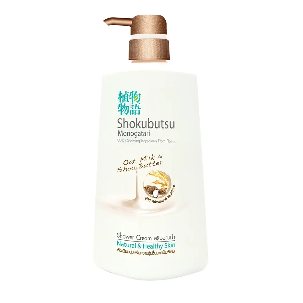 Doğal sağlıklı cilt Shokubutsu marka yulaf süt ve Shea yağı formülü doğal sağlıklı cilt için duş banyo kremi