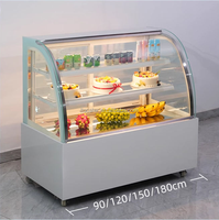 Vitrine Réfrigérée pour Mini-Gâteaux avec Ventilation, Comptoir de Présentation 0,9 m