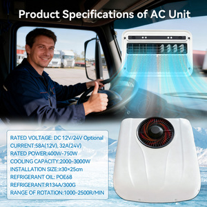 12volt/24volt 1800W Rooftop Parking <b>AC</b> Unit With White Interior Easy Install Truck Air Conditioning EAC002.32, EAC002.32 Truck P - Product Image 2