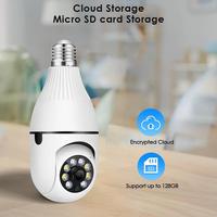 Caméra Ampoule de Sécurité IP WiFi 3MP E27 avec Suivi Automatique Humain IA à 360 Degrés et Vision Nocturne Couleur