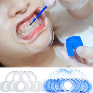 Écarteurs buccaux et rétracteurs de joues jetables en PVC AJ, formes C, petites/moyennes/grandes, pour blanchiment dentaire adulte et enfant - Product Image 1
