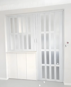 Porte pliante en PVC antivol et imperméable |   Cloison pliante silencieuse pour salle de bain, supermarché et maison, installation facile - Product Image 6