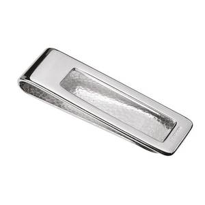 Pince à billets Wisteria en acier inoxydable finition martelée, accessoire pour homme - Product Image 2