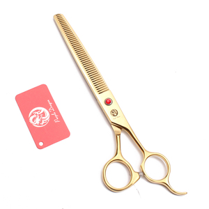 Drago viola 7.5 "JP in acciaio inox Pet toelettatura <span class=keywords><strong>forbici</strong></span> cane diradamento parrucchiere <span class=keywords><strong>forbici</strong></span> professionale Z3005 - Product Image 3
