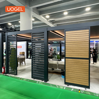 UOGEL A13 - Puerta de Aluminio Personalizable para Exteriores, Revestimiento en Polvo, Estilo Plantation, Fabricación OEM/ODM en China, Certificación CE