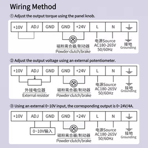 เครื่องควบคุมความตึงแบบแมนนวล KTC800A DC 24V เหมาะสำหรับเบรคคลัทช์แบบผงแม่เหล็ก - Product Image 5