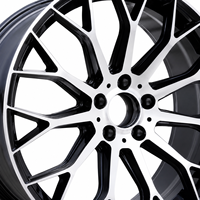 Jantes en alliage monobloc AL 19 20 pouces 5x112 noir brillant usiné à multiples rayons, offre spéciale pour Mercedes Benz
