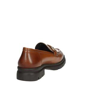 Mocassins plats en cuir pour femme Donna Serena 38 Marron - Product Image 3
