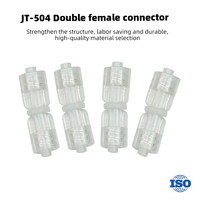 Adaptateur transparent double connecteur femelle, distributeur, raccord rapide, adaptateur pour seringue/aiguille