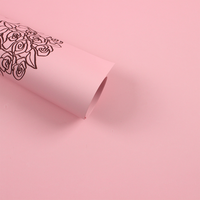 Papier d'emballage floral épais et résistant à l'humidité pour bouquets de fleurs, style minimaliste, pour la Saint-Valentin et les anniversaires