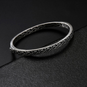Bracelet vintage en acier inoxydable pour homme, style nordique, nœud triangulaire viking, rune Odin <span class=keywords><strong>Aegis</strong></span>, bijoux punk - Product Image 3