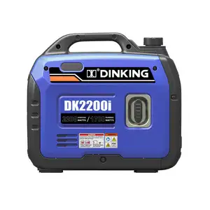 Dinking Dk2200I, gerador portátil mini inversor a gasolina ultra silencioso para uso em acampamento