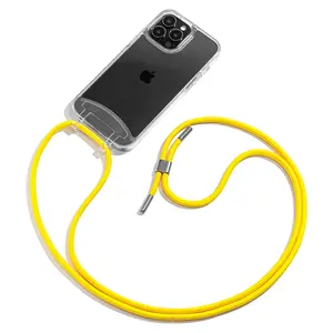 带可拆卸项链挂绳的苹果手机外壳耐用贴片可调斜挎手机带