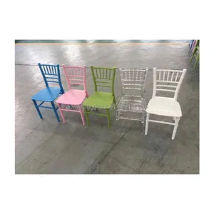 Simple Design Colorful Resin Children Dining Chair Kids Chair Baby Shower Chair For Wedding Party