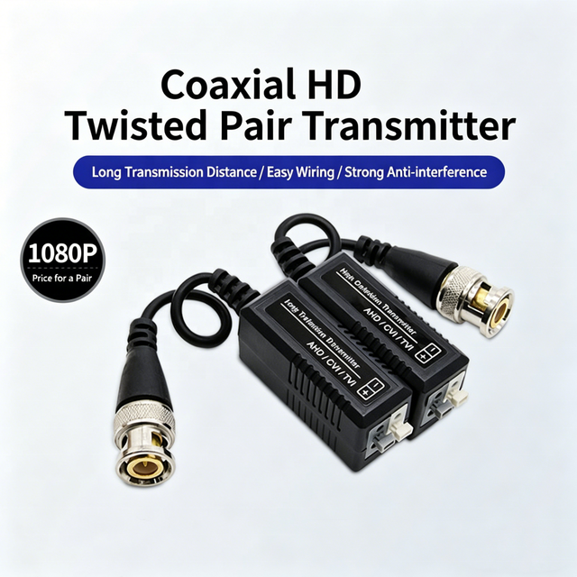 Hot Sale Mini Passive 1080P HD Video Balun Single Channel Twisted Pair UTP Cat5 Transmitter BNC Male for CCTV Camera Accessories