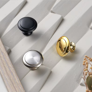 Poignée de tiroir en laiton, poignée de porte de placard américain, poignée de garde-robe, bronze, ronde, poignée de placard à trou unique - Product Image 5