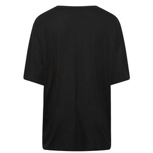 Camiseta informal de verano de manga corta 100% algodón, tela suave, gruesa, para mujer, talla grande, holgada. - Product Image 6