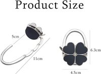 Support de sac à main pliable pour bureau et table, avec pochette en velours, idéal pour mariages et anniversaires