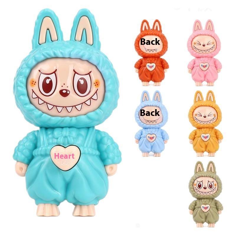 Labubu Cross-Border Creative Plastic Keychain Pendant Soft Plush