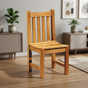 Silla de Comedor de Madera de Teca Sólida, Moderna, Duradera y Económica para Jardín, Cocina y Parque, Muebles de Exterior - Product Image 3