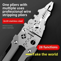Alicates Pelacables de Acero Inoxidable Ecológicos al por Mayor, Tijeras Multifunción para Pelar Cables, Herramientas Eléctricas