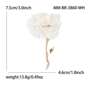 Broche de Aleación Chapado en Oro de Lujo con Diseños Personalizados para Regalo de Compromiso, Boda y Fiesta para Mujer - Product Image 4